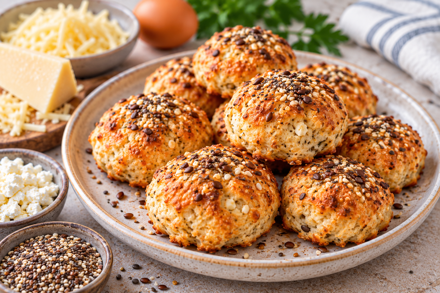 4 Zone Blocks – Spelt Flour Cheese Bites